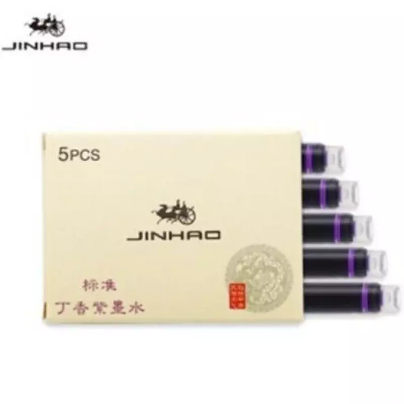 Jinhao-cartucho de tinta de Color, pluma estilográfica de recarga, suministros escolares de Oficina, Papelería para estudiantes, 5/10/15 piezas