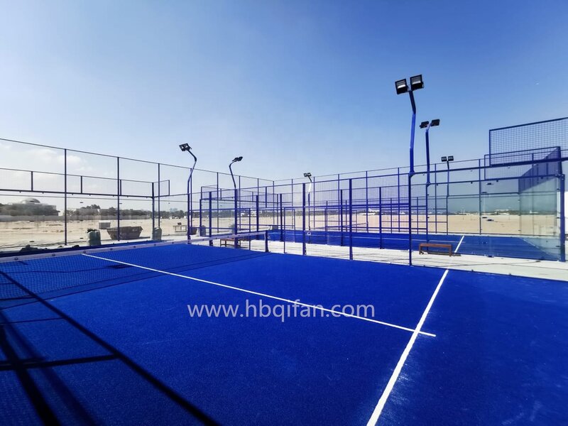 Terrain de tennis de padel super panoramique, vente en gros d'usine
