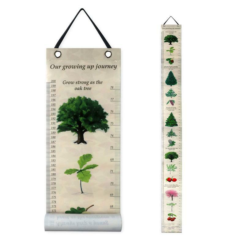 Removable Growth Height Chart Growth Chart For Kids Canvas And Wood Removable Measure Wall Ruler Wall Room Decor For
