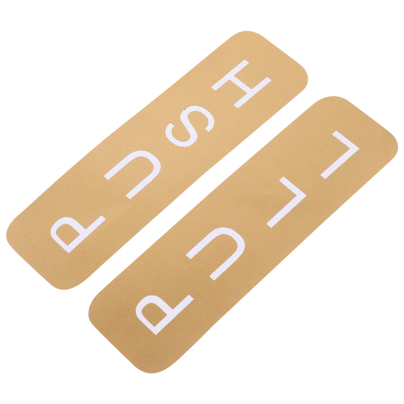 Gold Sliding Door Sticker Nail Sticker Push Pull Signs for Glass Doors Pvc Office Sticky
