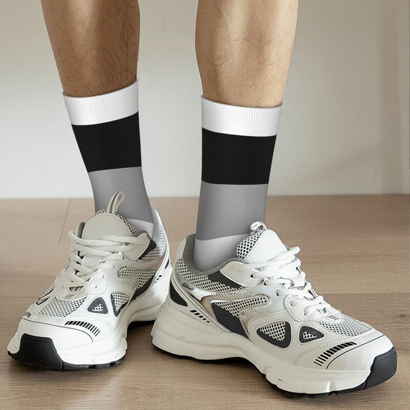ถุงเท้าลายธงแบบไม่อาศัยเพศ, ถุงเท้ายาวสไตล์ฮาราจูกุสำหรับทุกฤดูกาลสำหรับเป็นของขวัญสำหรับทุกเพศชุดถุงเท้า
