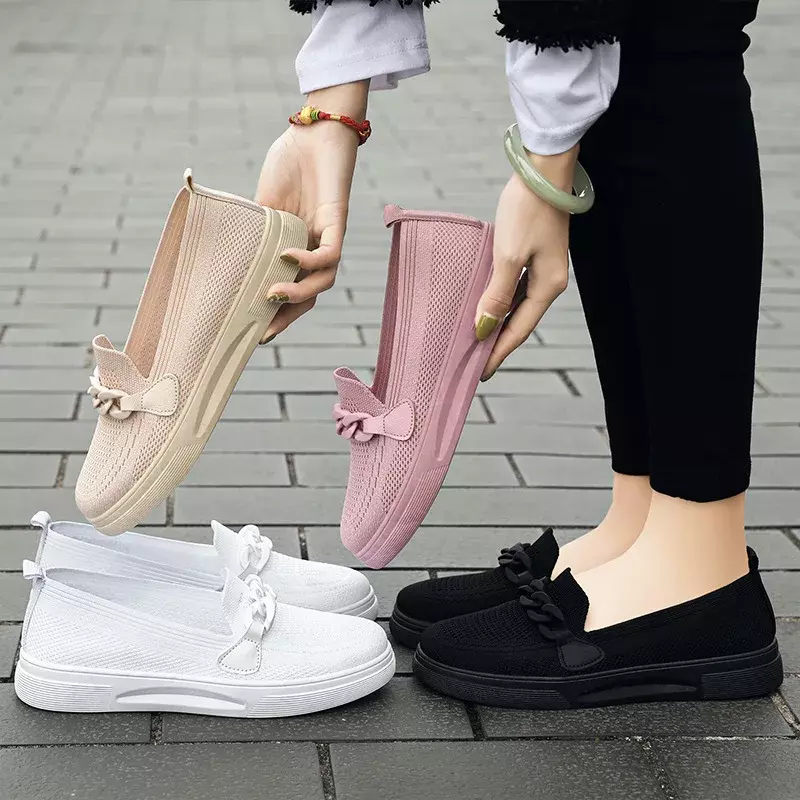Women's 2023 casual sports shoes, comfortable spring and autumn casual flat shoes