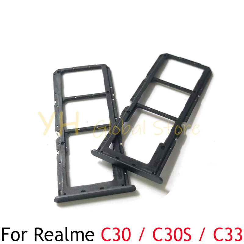 For OPPO Realme C30 C30S C33 Sim Card Slot Tray Holder Sim Card Repair Parts