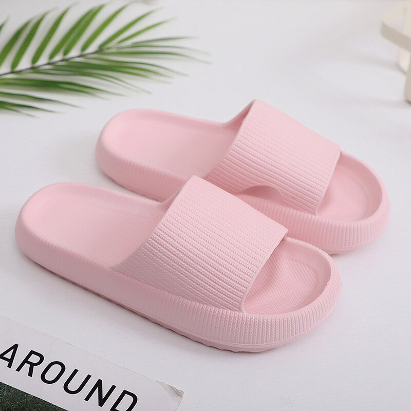2022 gruba platforma łazienka domowe kapcie chmura kapcie kobiety miękka podeszwa EVA kryty slajdy sandały letnie antypoślizgowe klapki
