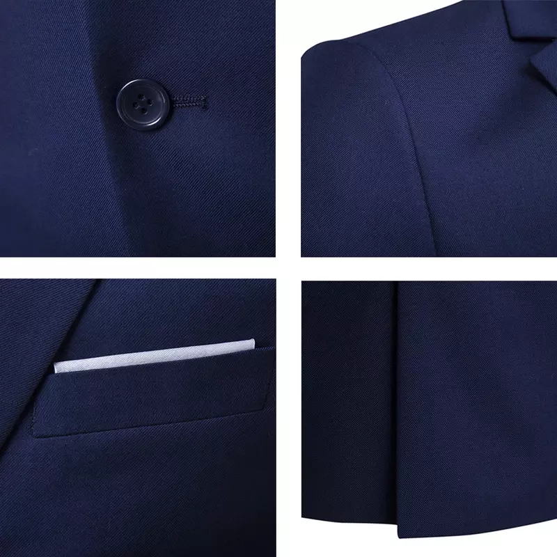 Männer Blazer Anzüge 3 Stück elegant für Hochzeit 2 Sets Business Luxus volle Weste Hosen Mäntel formelle Jacken versand kostenfrei