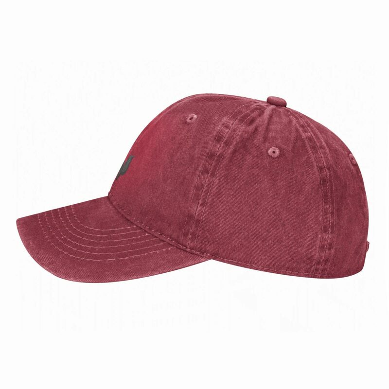 Boné de beisebol bonito para homens e mulheres, chapéus de vaqueiro vintage, chapéu de sol camionista vermelho