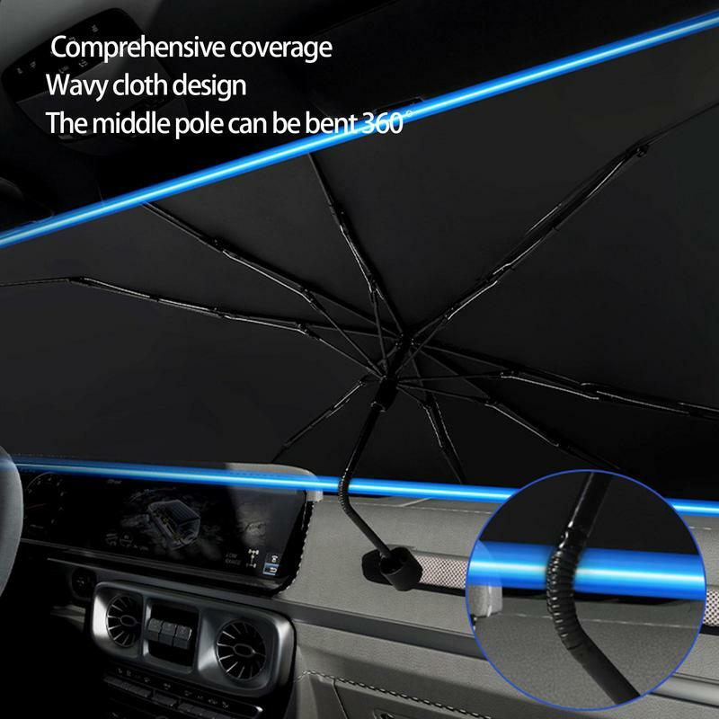 Parasol portátil para parabrisas de coche, protección de aislamiento térmico para ventana delantera, Protector UV
