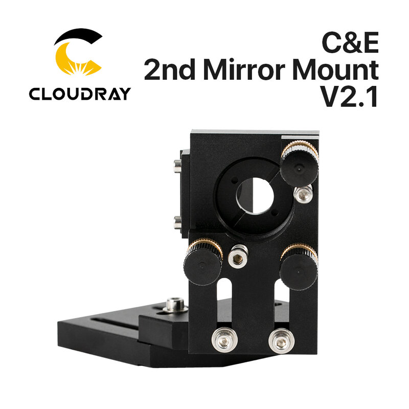Cermin Tegakan Laser Kedua Hitam Cloughton CO2 25Mm Mirror Mount Integratif Mount untuk Mesin Ukir Lase