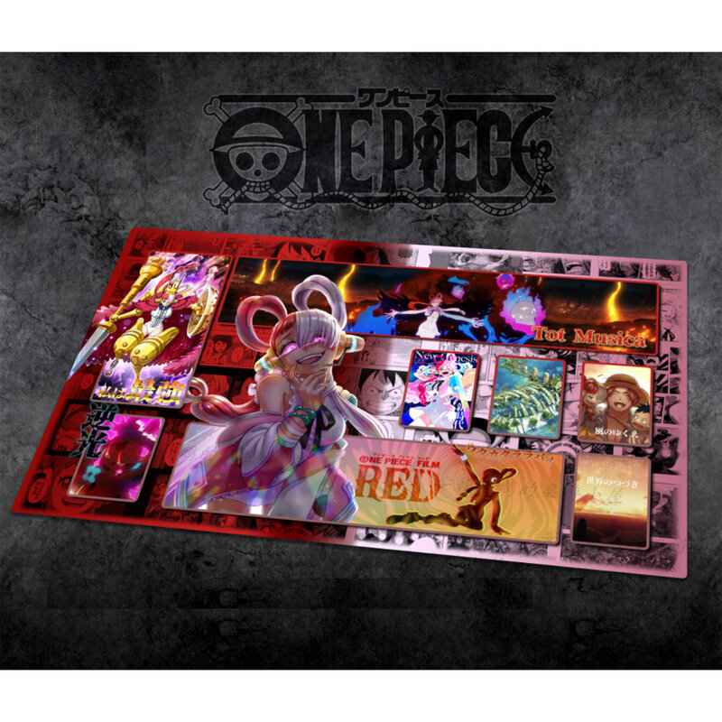 원피스 전용 OPCG 애니메이션 게임 카드 매트, 전투 우타 야마토 레베카 나미 핸콕 레베카 루피 선물 장난감, 60x35cm