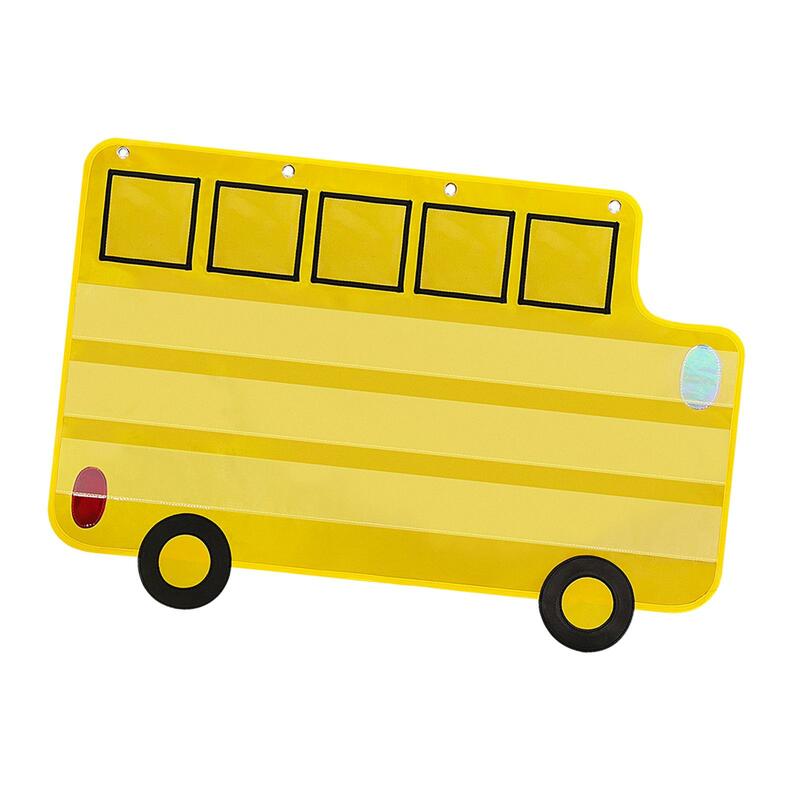 버스 포켓 차트 내구성 교육 용품, 가정 활동 교사 수업, 유치원 학습