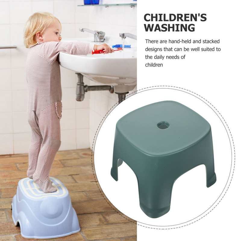 Табурет для туалета для малышей, пластиковый портативный стул, нескользящий, приседание, для уборки за ложкой, для ванной комнаты