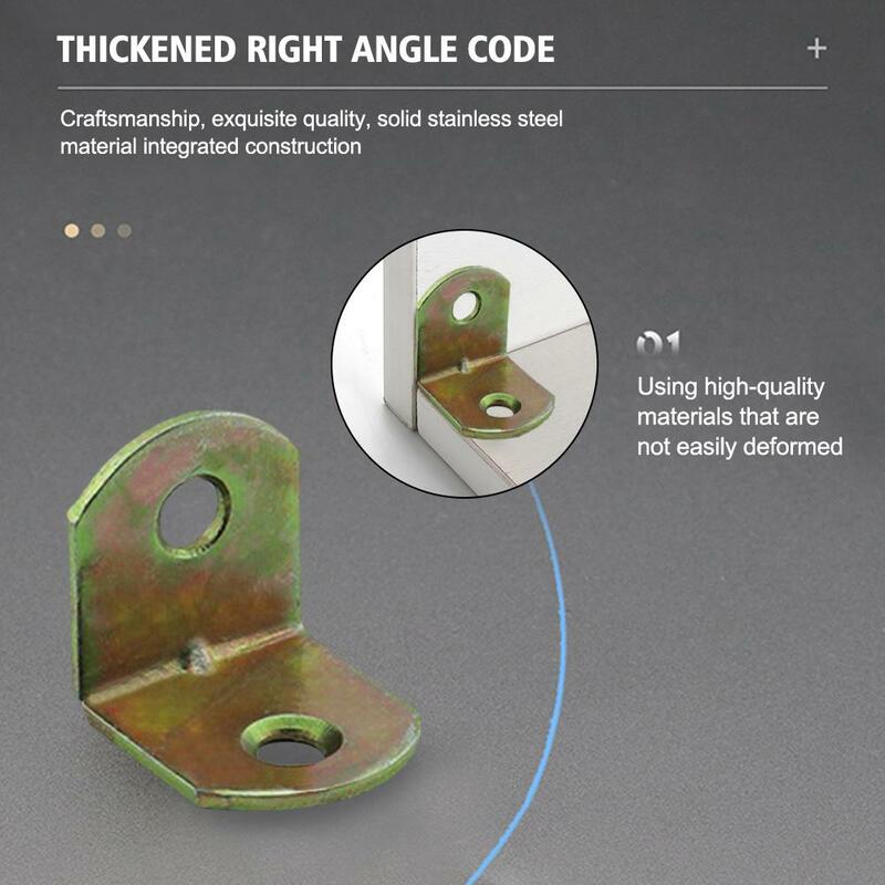 Thickened Iron Corner Code Cold Rolled Steel Right Hardware Code Cabinet Corner Furniture Bracket Angle N0B5