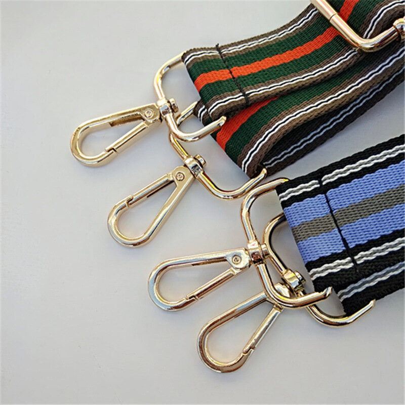 Bolsos de ganchillo para mujer, accesorios cruzados, cinturones ajustables de 3,8 cm, correa de bolso con correas de bolso de rayas