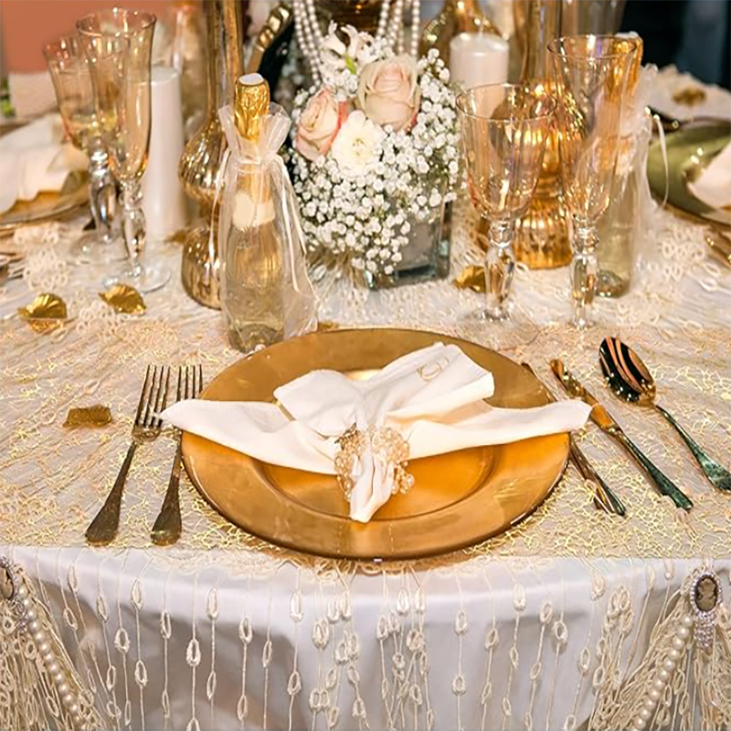 Camino de mesa dorado con purpurina metálica, Rollo metálico rectangular para cumpleaños, boda, decoración de mesa de Navidad para el hogar