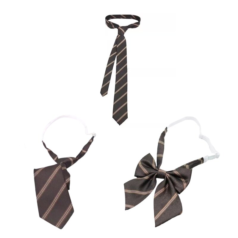 Cravate fine avec nœud papillon pour homme, accessoire décoratif, Long et décontracté, à la mode, uniforme JK
