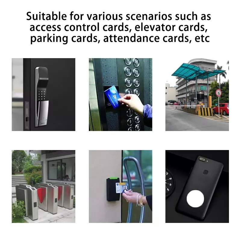 Tarjeta de Identificación de cuero con chip en blanco, tarjeta de identificación RFID, tarjeta de proximidad, réplica EM4100, 125khz, 10 piezas, T5577, EM4305