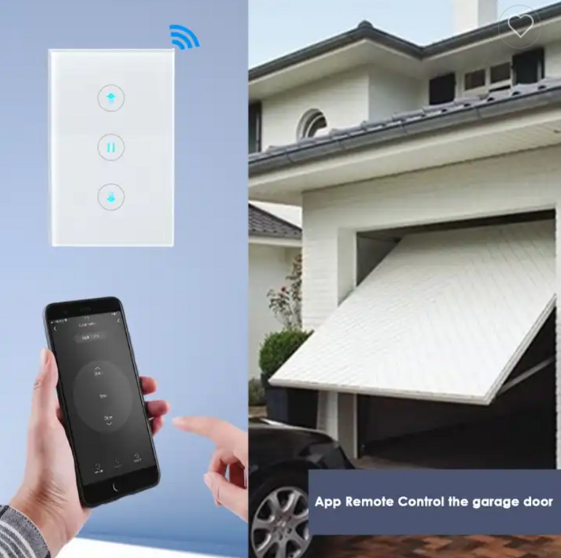 Смарт-переключатель для гаражных ворот с поддержкой Wi-Fi и голосового/сенсорного управления
