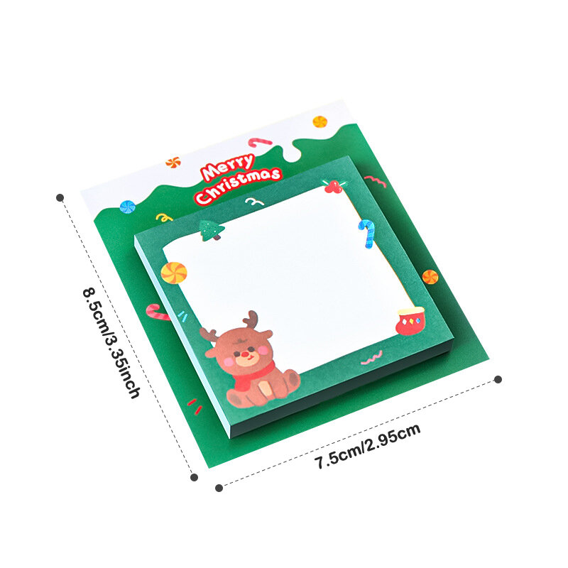 30sheet Kawaii Santa Claus Christmas Memo Pad Sticky Note Planner Sticker School Office Decor Stationery Note Pad Student Gift