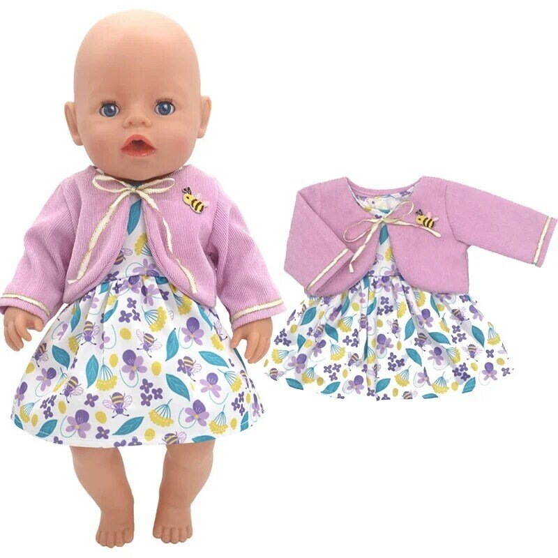 女の子のための新生児人形服,ファッションアクセサリー,18インチ,43cm