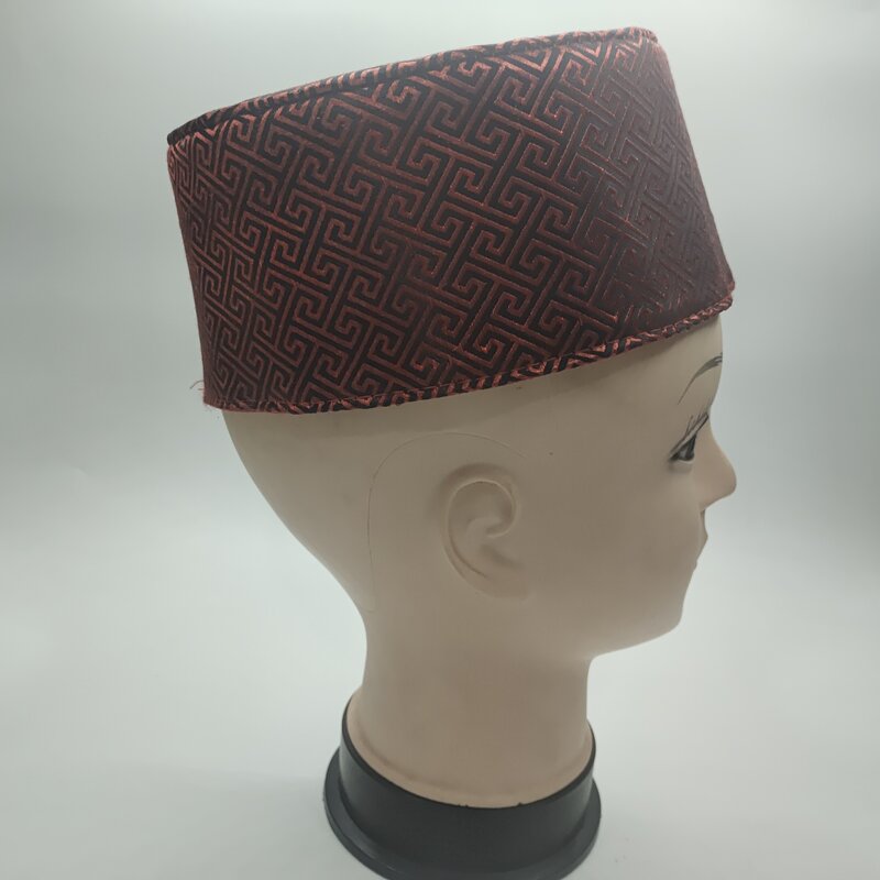 Gorras musulmanas para hombres, sombrero de oración rojo, Kufi, Hijab islámico, Arabia Saudita, judía, Indonesia, nueva moda, envío gratis