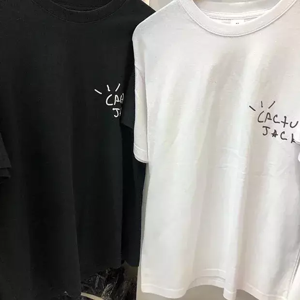 100% bawełniana koszulka z nadrukiem damska odzież Streetwear grafika lato bluzka typu Oversized Cactus Jack Hip Hop Travis T-Shirt