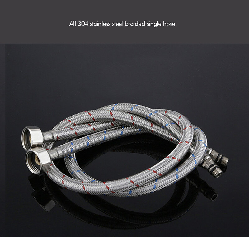 Quality 304 stainless steel weaving kitchen bathroom faucet  intake Connection hose