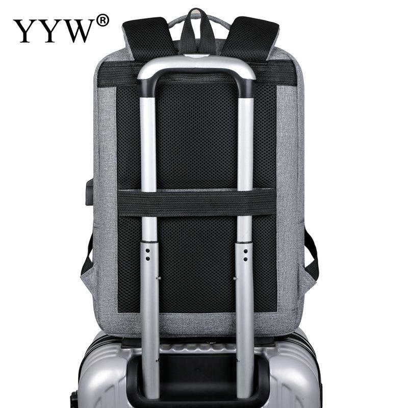Мягкий рюкзак с несколькими карманами, вместительная Повседневная сумка для ноутбука, дорожная сумка с USB-зарядкой, рюкзак на молнии с защитой от кражи