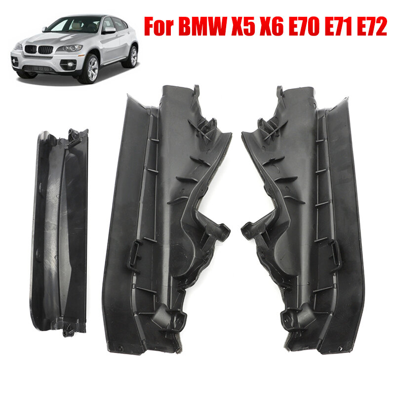 Car Engine Upper Compartment Partition Panel Set For BMW X5 X6 E70 E71 E72 LCI Hyb 2006 2014 51717169419 51717169420 51717169421