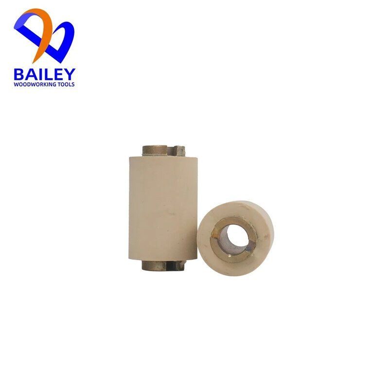 Bailey 1 Paar 20x8x36mm Gummirad-Zuführ walze für manuelle Kantenst reifen maschine Holz bearbeitungs werkzeug zubehör