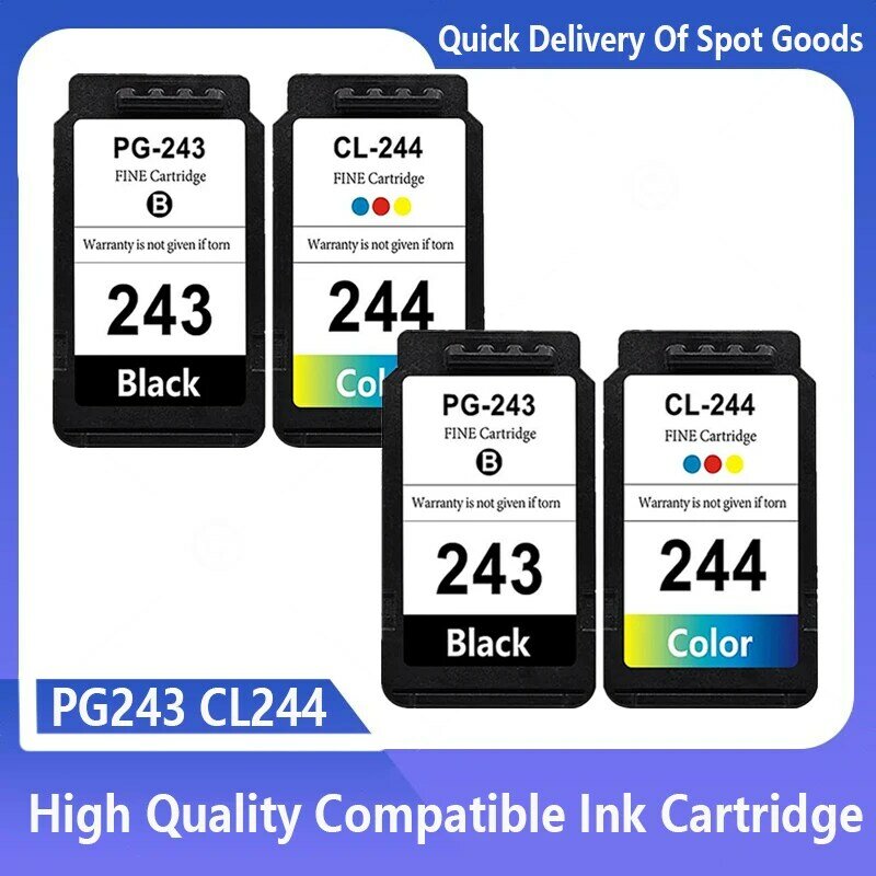 Cartucho de tinta PG243 CL244 243 244, para impresora Canon MG2924, MG2420, MG2520, IP2820, IP2920, 243XL, 244XL, PG243, CL244, PG-243XL
