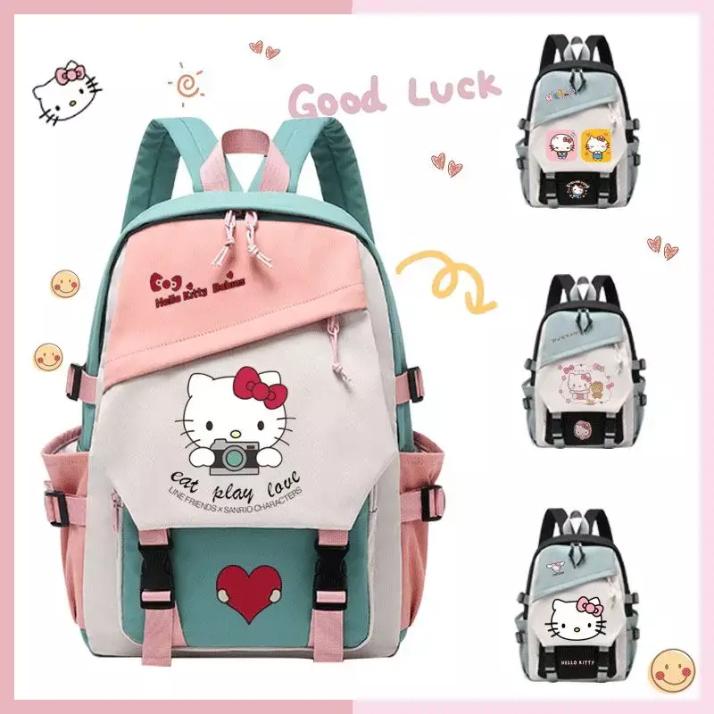 Школьный рюкзак Hello Kitty Sanrio, легкий ранец для подростков и студентов