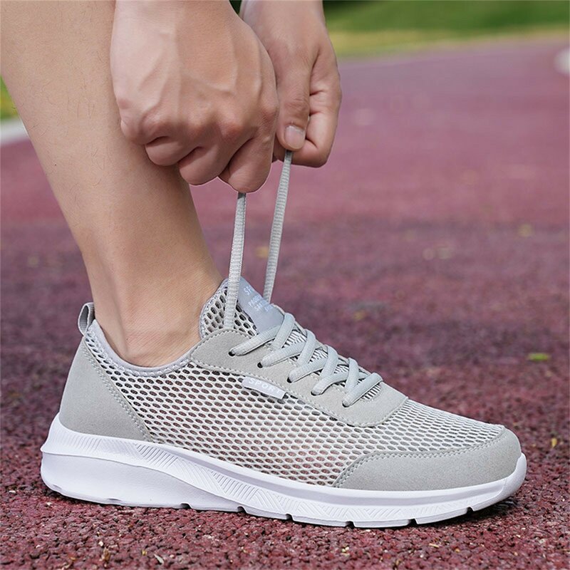Кроссовки мужские легкие из сетчатого материала, мягкие дышащие Сникерсы для тенниса, повседневная обувь для ленивых, осень 2024