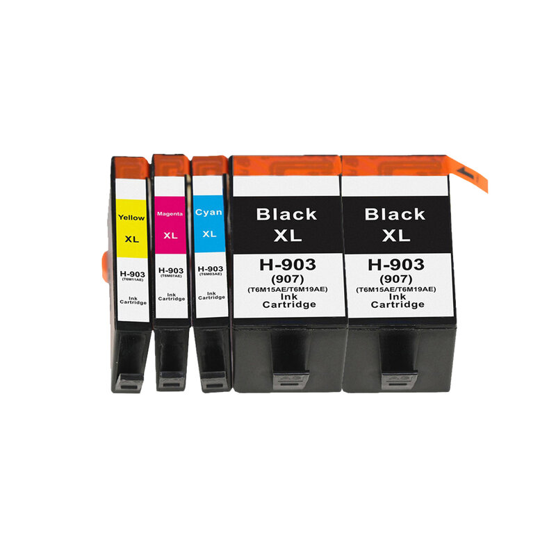Cartucho de tinta compatível com HTL para HP, OfficeJet Pro 6950, 6960, 6961, 6970, 6971, Impressora All-in-1, 903, 907, 903XL, 907XL, 903XL