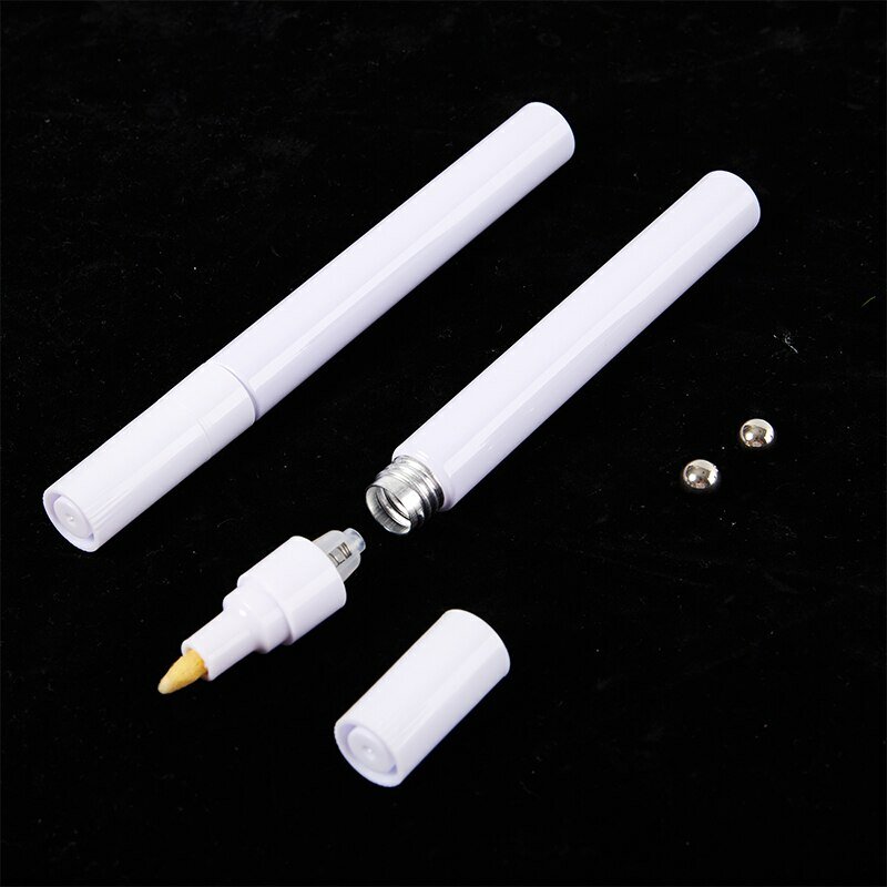 1PC Empty Refillable Pen Blank 3-6MM Double Head Reversible Tube Paint Pen Fine Tip Marker Aluminum Pipe Paint Pen Accessories