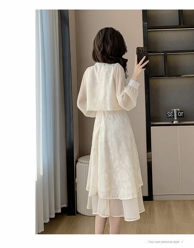 New Chinese Style Two-Piece Set Women's Spring Summer Improved Hanfu Chinese Elements Dress Suit
