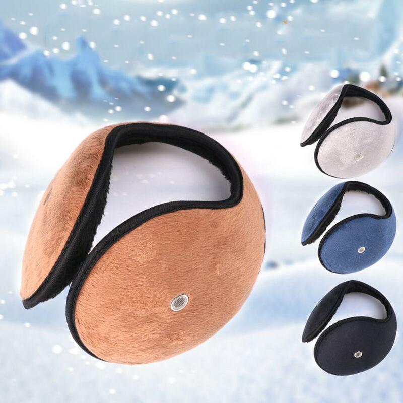Unisex estilo coreano Plush Ear Cover com receptor para condução, proteção de ouvido, ouvido quente Muff, homens e mulheres