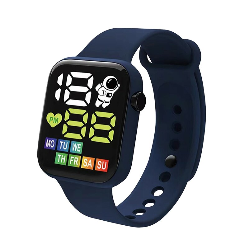 Sportowy zegarek dla dzieci wyświetlacz tydzień nadaje się do elektroniczny zegarek na świeżym powietrzu dla zegarki dla uczniów dla cyfrowy zegarek dla dzieci Reloj