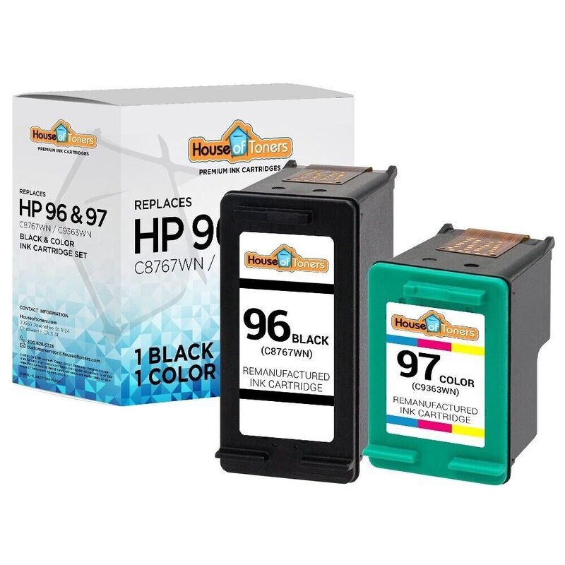 Cartucho de tinta 2PK para HP 96 97, compatible con Deskjet 6520, 6520xi, 6540, 6540dt, 6540xi, 5940