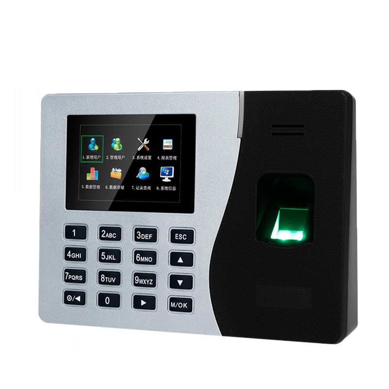 K14 USB TCP/IP RFID kartu, mesin absensi sidik jari biometrik waktu pengenalan waktu mesin waktu clok sistem Linux untuk PC