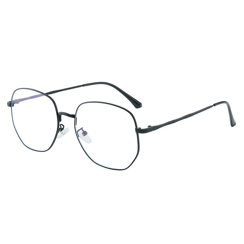 Z jednym lustrem podwójnego zastosowania męskie i damskie oprawki metalowe anty-niebieskie okulary odbarwiające światło ochrona UV