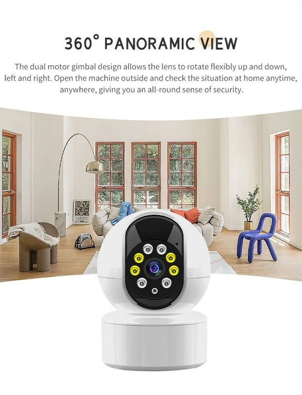 Wifi protezione di sicurezza videosorveglianza telecamera IP rilevatore di movimento intelligente registratore Audio Wireless Baby Safety Monitor
