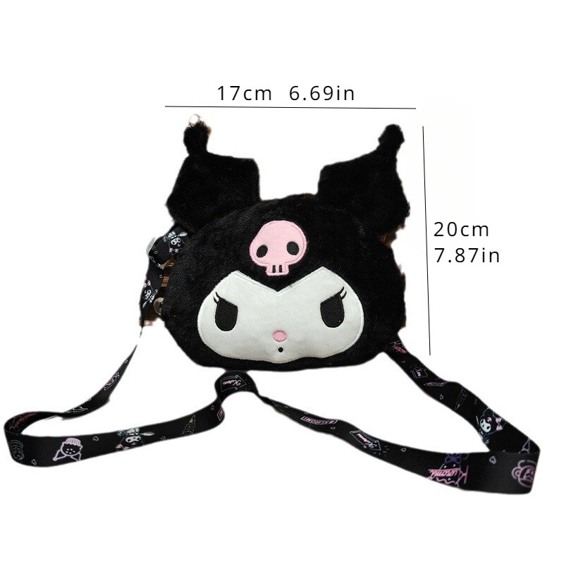 Sanrio Kulomi мультяшная сумка через плечо для девочек пушистая сумка для хранения детских кукол маленькая сумка для смены