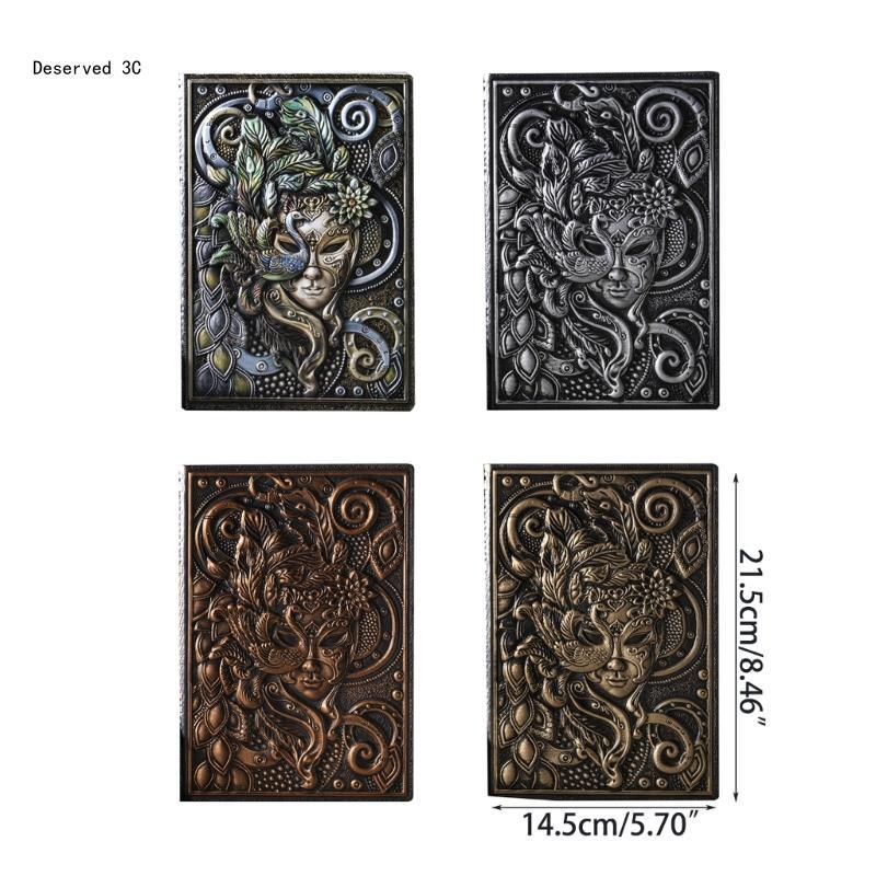 R9CB Hardcover Embossed Notebook Journal Business Notepad for Women