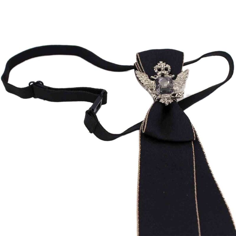 Neue elegante jk Bogen Quaste Kette Krawatten Frauen Fliege Männer Kristall Flügel Krawatten Vintage Schule Bowties Uniform Krawatten