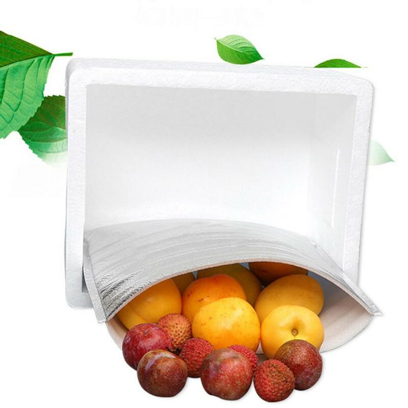 20 pçs saco de almoço sacos isolados térmicos folha de alumínio descartável entrega de alimentos bolsa refrigerador saco de armazenamento de alimentos organizador de alimentos