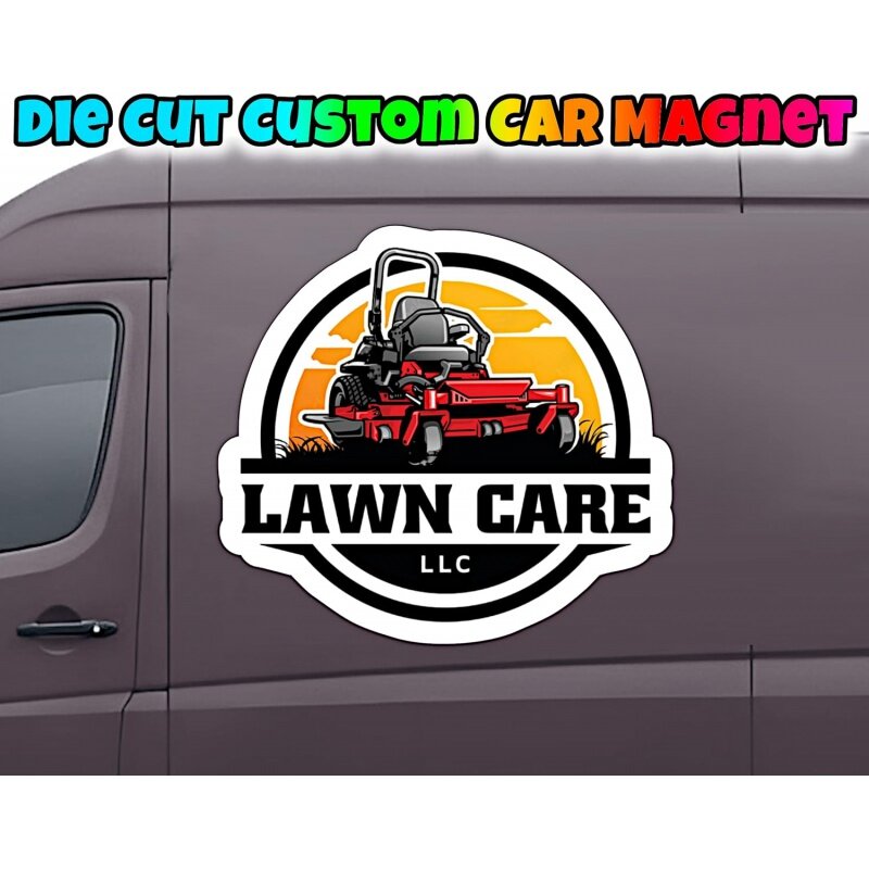 Logotipo de imán de coche personalizado troquelado, logotipo personalizado para su coche, vagón, camión, promueve el magnetismo de su vehículo de negocios, Professi