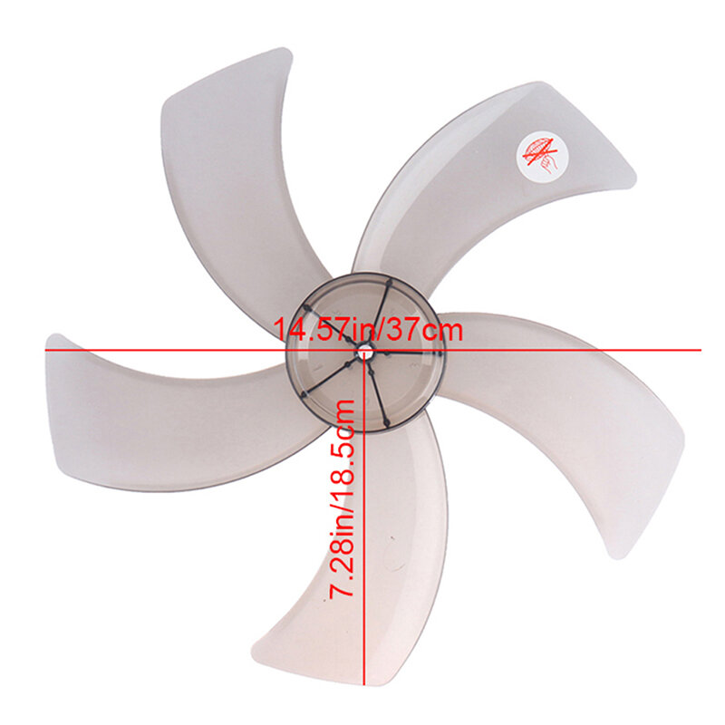 Pale de ventilateur en plastique à cinq feuilles avec couvercle d'écrou, ventilateur sur socle, ménage, 6 ", 12", 14/16 ", 1 pièce