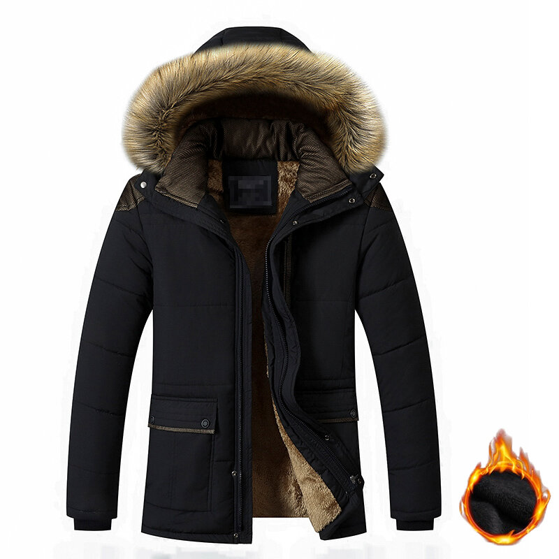 2023 nuovi uomini inverno Outdoor Casual antivento tenere al caldo giacca di cotone addensato impermeabile da uomo giacca con cappuccio staccabile da uomo