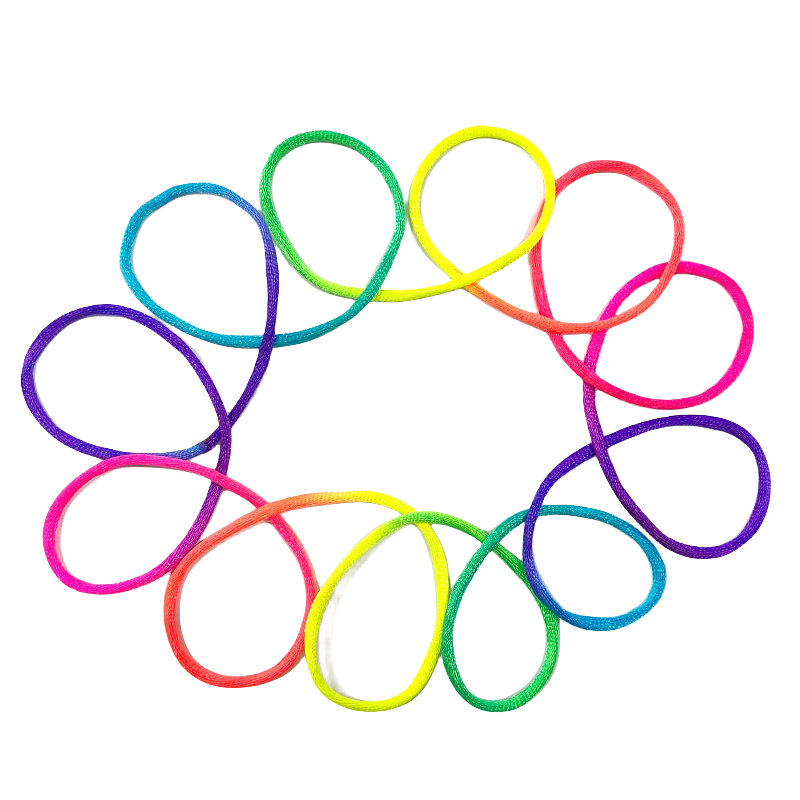 Fumble Finger Thread String Game para crianças, cor do arco-íris, corda de nylon, brinquedo de desenvolvimento, puzzle, jogo educativo para crianças, 5pcs