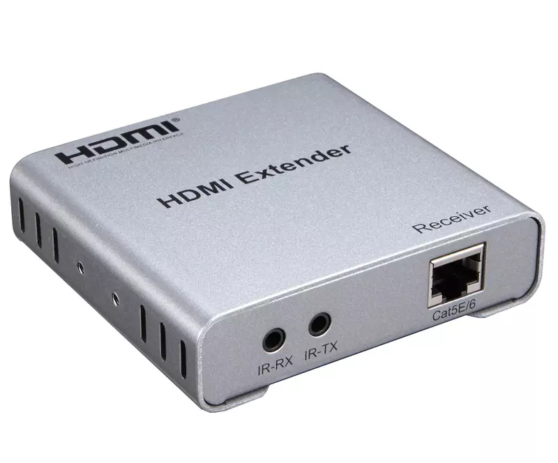 Extensor HDMI de 1080P y 50M con bucle IR por CAT5E Cat6 RJ45, Cable Ethernet, transmisor y receptor de vídeo para cámara de PC a Monitor